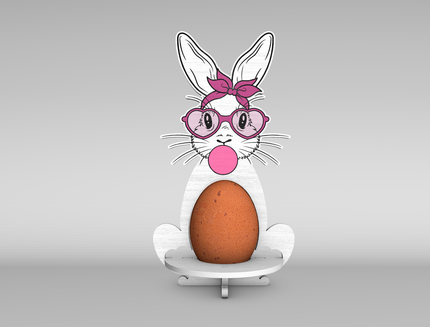 Bunny Egg Holder Stand SVG Easter Tabletop 5 Designs for Glowforge and xTool