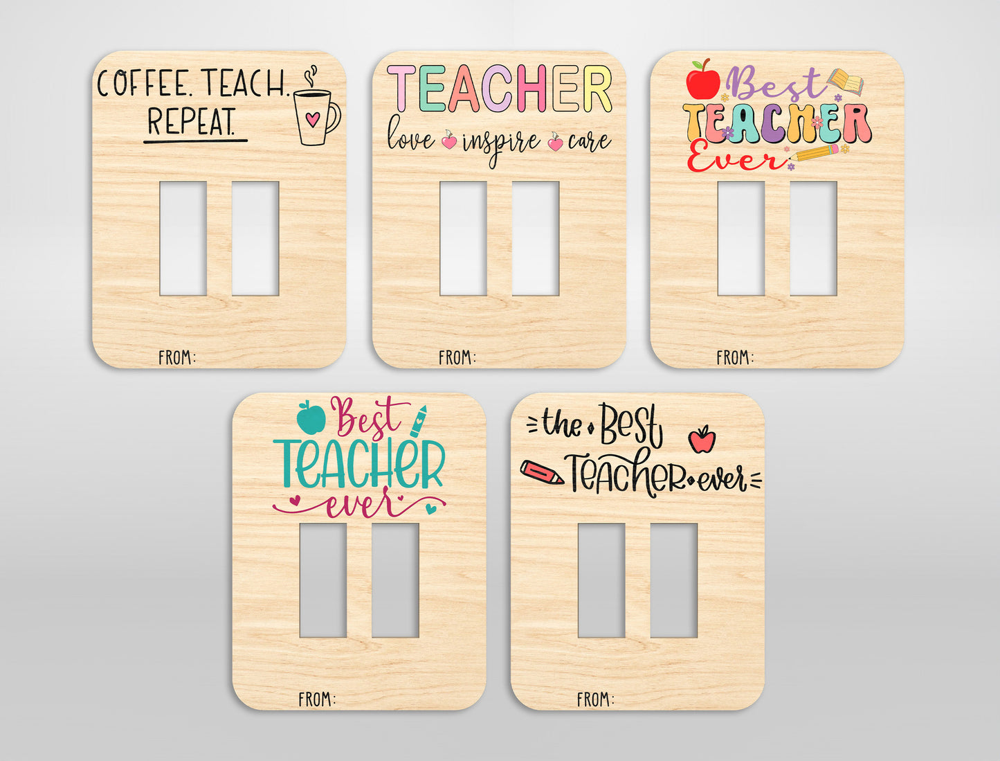 Teacher Clothespin Magnet Bundle SVG Laser Cut File for Glowforge and xTool