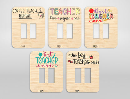 Teacher Clothespin Magnet Bundle SVG Laser Cut File for Glowforge and xTool