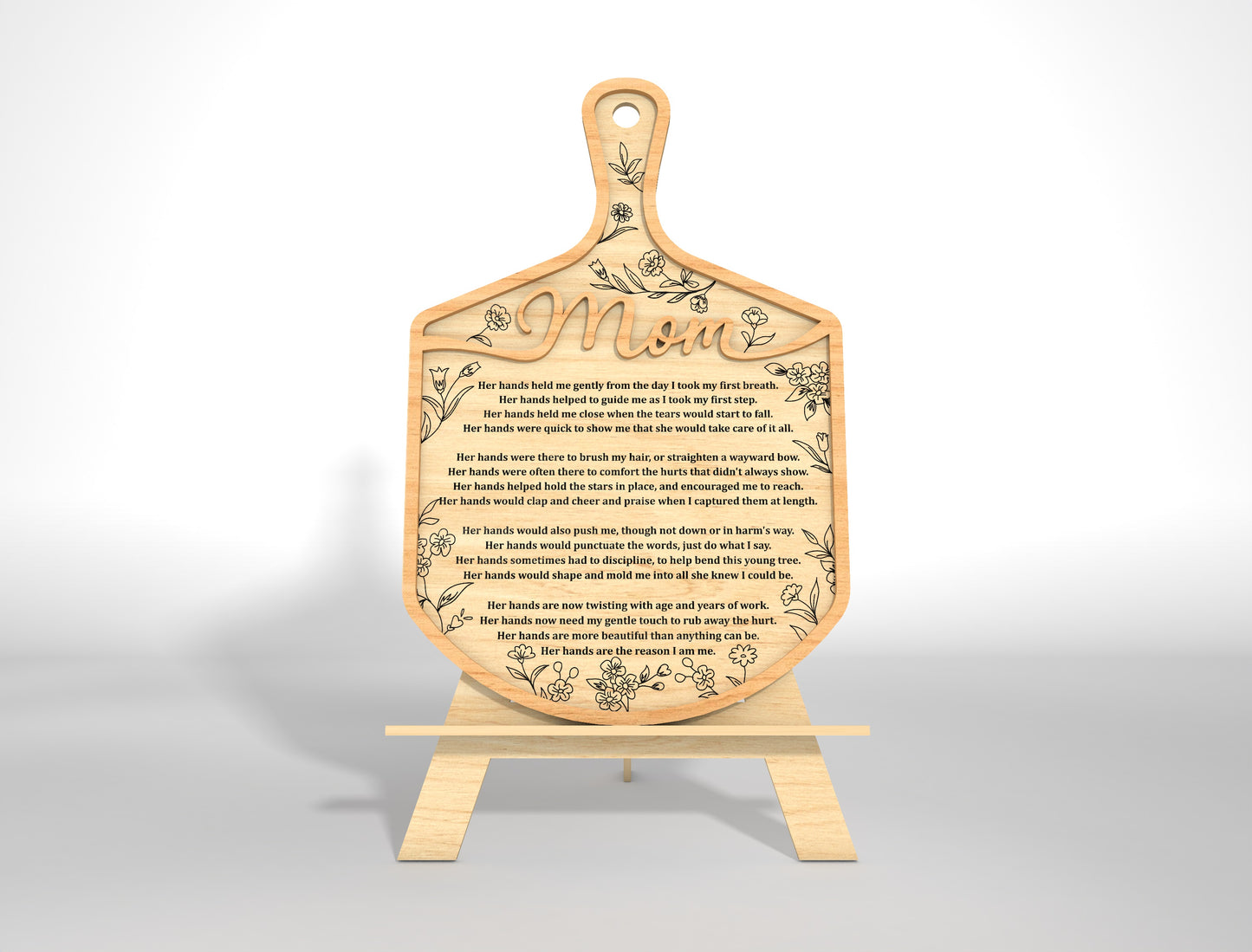 Mother's Day Cutting Board Recipe Mom SVG Bundle for LightBurn and xTool