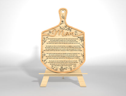 Mother's Day Cutting Board Recipe Mom SVG Bundle for LightBurn and xTool