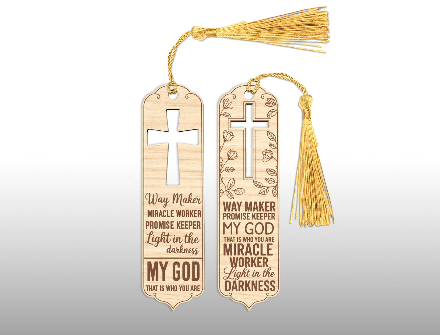 Bible Bookmark Cross SVG 26 Designs Laser Cut for LightBurn and Glowforge