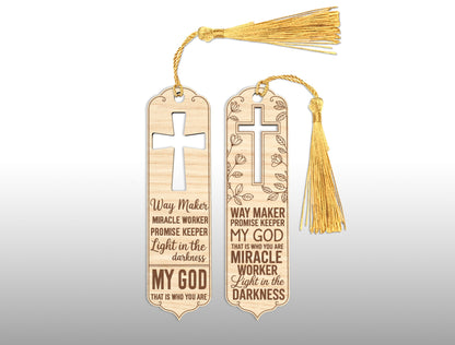 Bible Bookmark Cross SVG 26 Designs Laser Cut for LightBurn and Glowforge