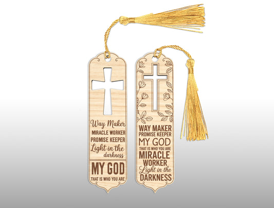Bible Bookmark Cross SVG 26 Designs Laser Cut for LightBurn and Glowforge