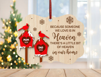 Cardinal Birdhouse Memorial Ornament SVG Laser Cut File for xTool