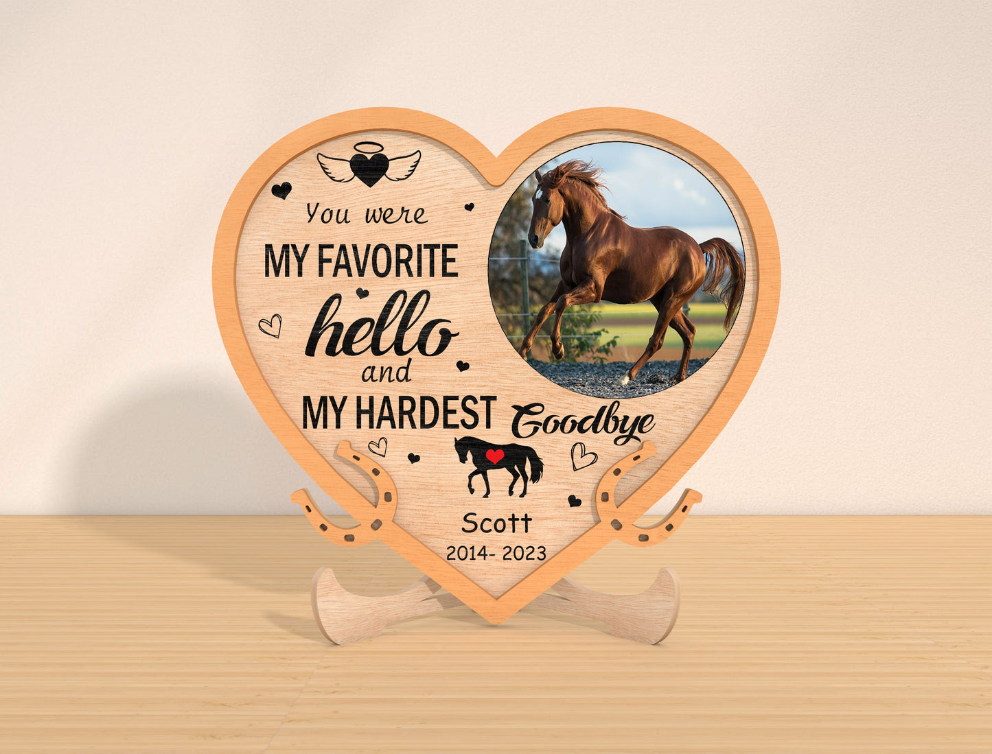 Horse Memorial Photo Frame SVG Bundle Laser Cut File