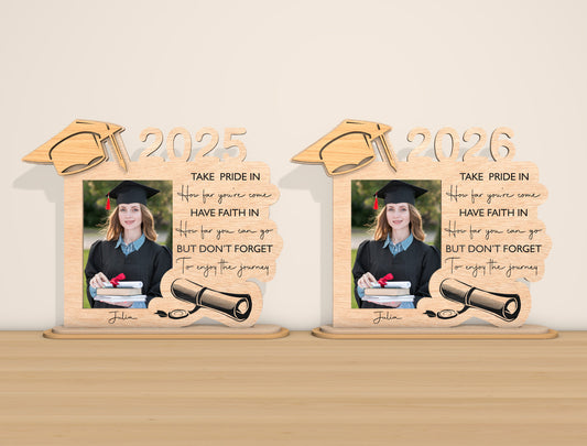 Graduation Photo Frame SVG Laser Cut File for Glowforge and xTool