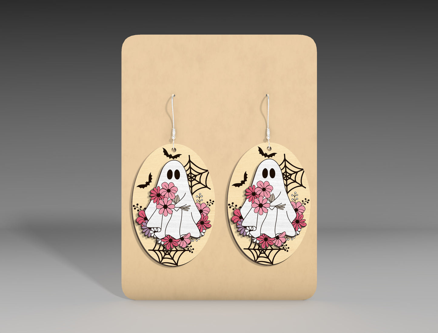 Halloween Skeleton Unicorn Earrings SVG Bundle 5 Designs