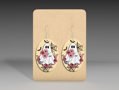 Halloween Skeleton Unicorn Earrings SVG Bundle 5 Designs