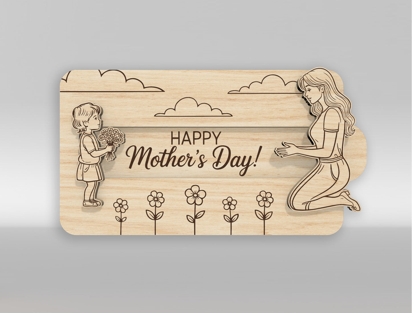 Sliding Gift Card Holder SVG Bundle 9 Designs for Glowforge and xTool