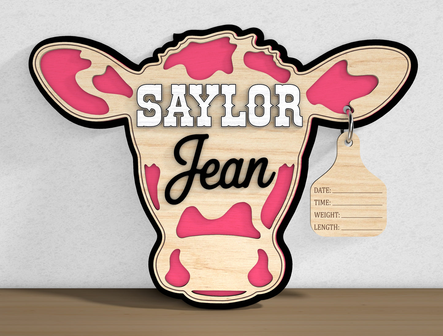 Farm Animal Welcome Sign SVG Laser Cut File for Glowforge and LightBurn