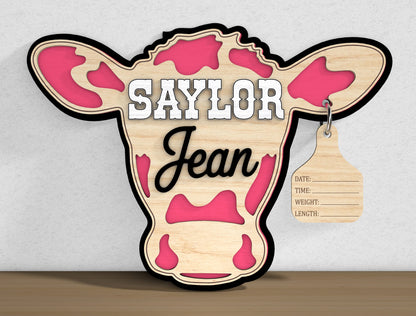 Farm Animal Welcome Sign SVG Laser Cut File for Glowforge and LightBurn