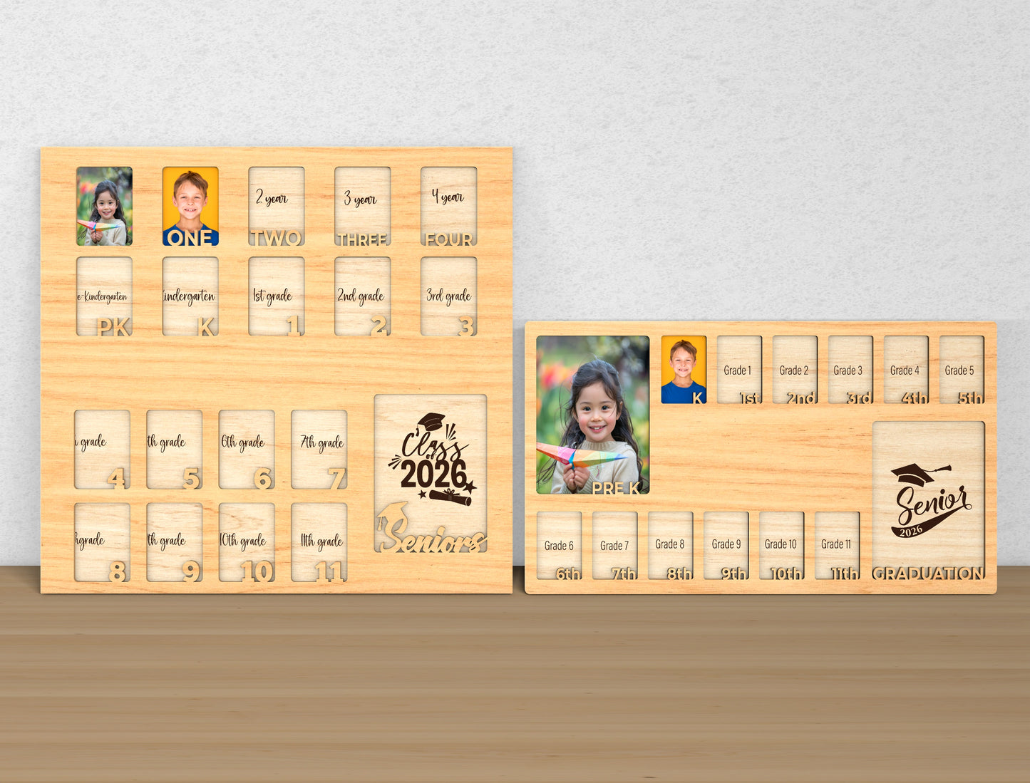 School Years Photo Frame SVG for LightBurn and Glowforge