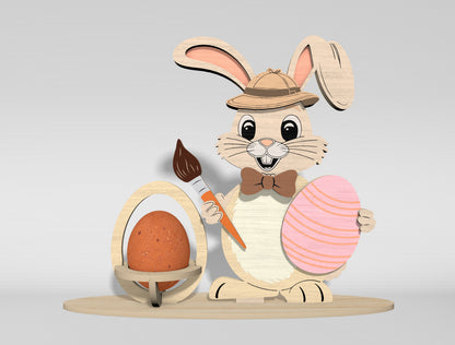 Easter Egg Holder SVG Bundle Bunny Chick 11 Designs for Glowforge and xTool