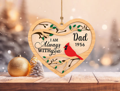 Remembrance Heart Ornament SVG for Glowforge and LightBurn