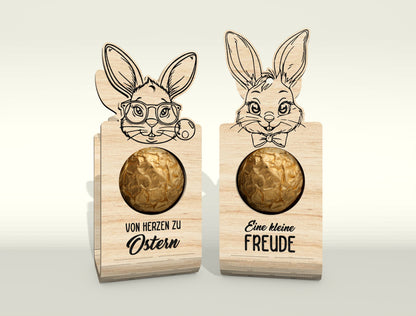 Easter Bunny Chocolate Holder SVG V2 Bundle 25 Designs for LightBurn