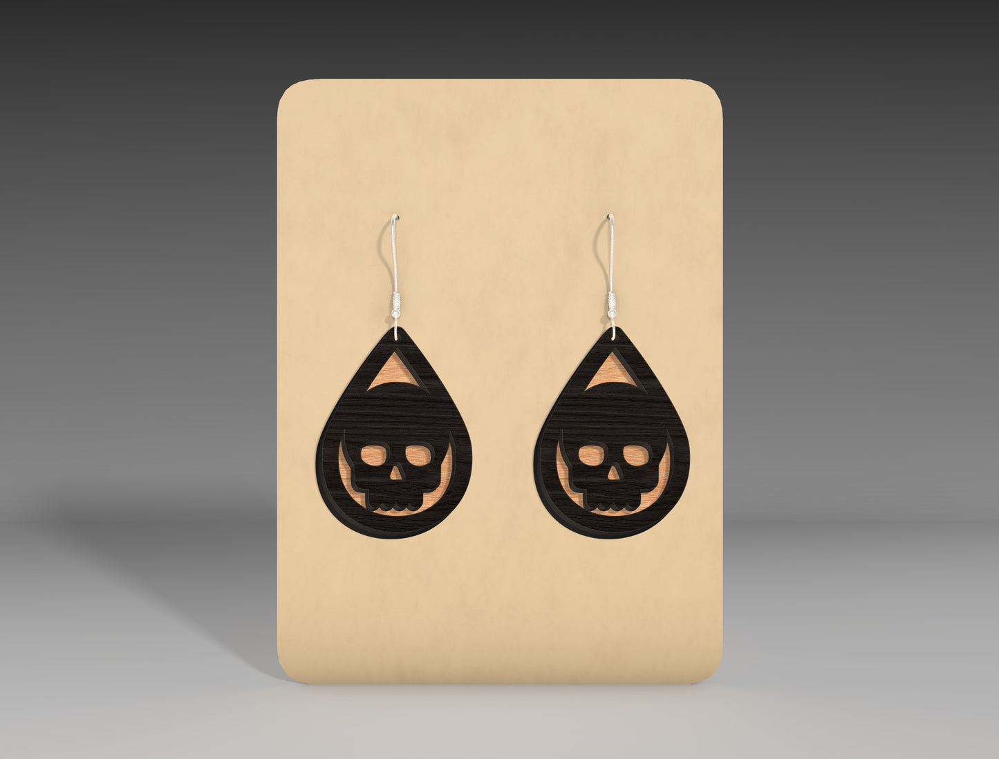 Halloween Teardrop Earrings SVG Bundle 12 Designs for Glowforge xTool LightBurn