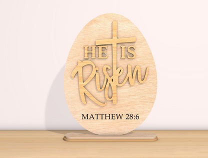 He Is Risen SVG Bundle Christian Cross Matthew Easter for LightBurn and xTool