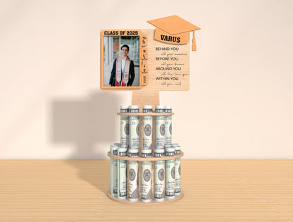 Graduation Money Cake Photo Frame SVG for Glowforge and LightBurn