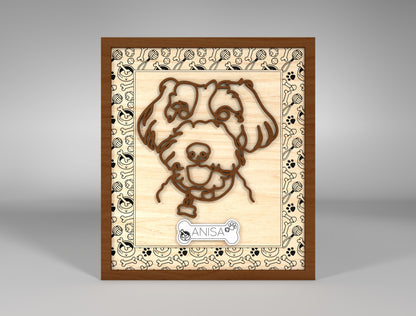 Dog Breed Line Art Stand SVG Bundle for Glowforge and xTool