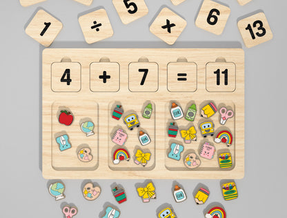 Montessori Math Toy SVG File for Glowforge and LightBurn