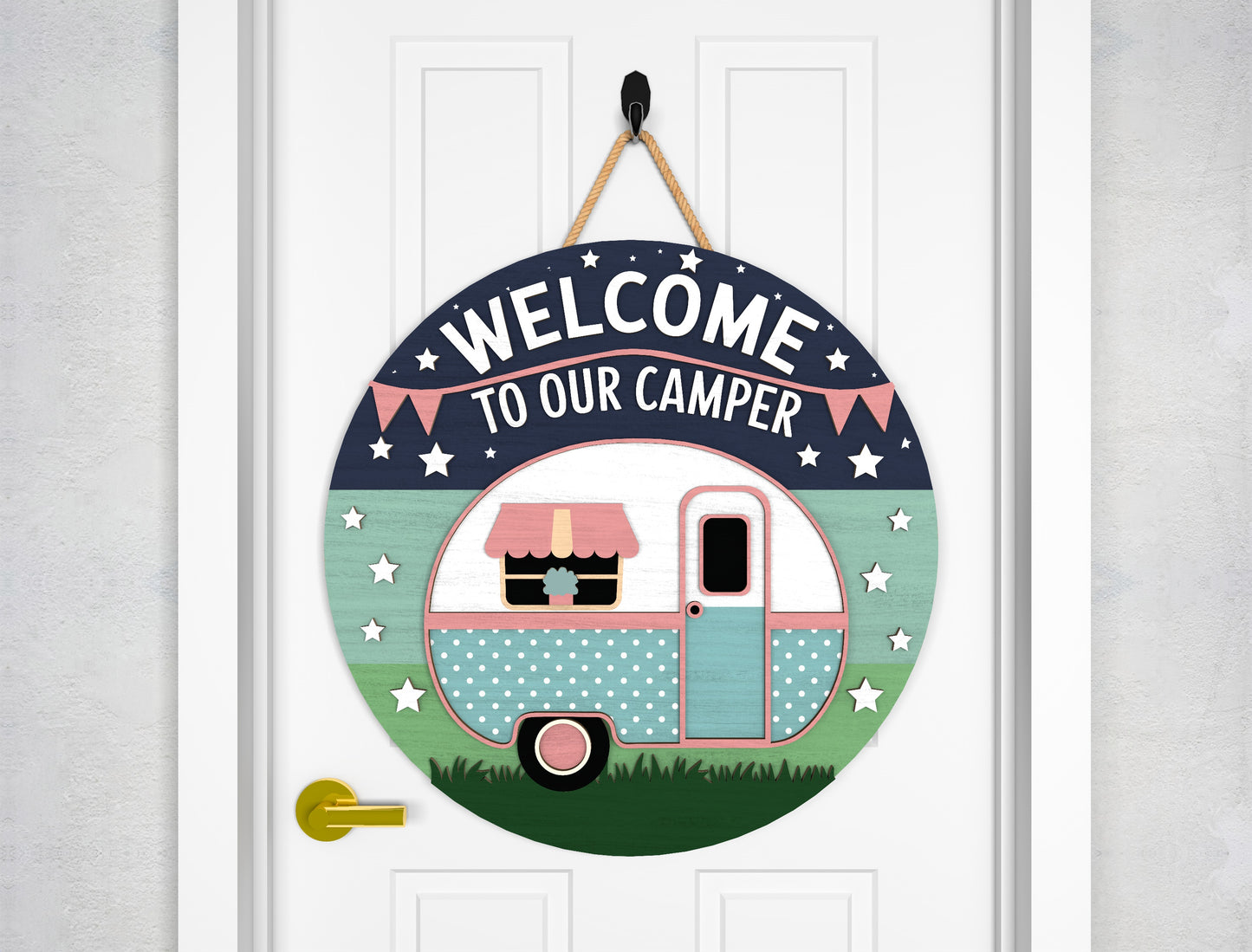 Camper Door Hanger SVG Bundle for Glowforge and xTool