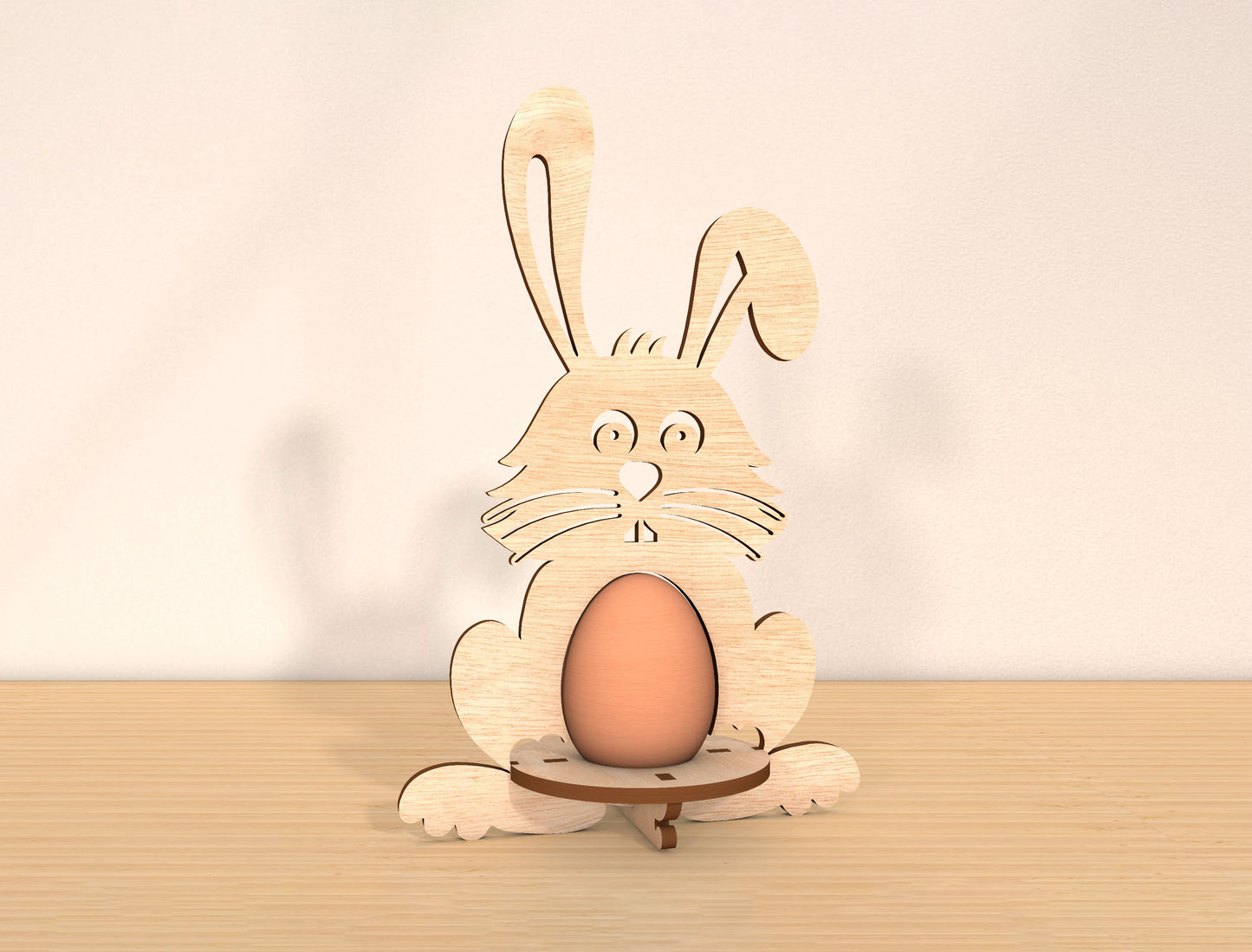 Bunny Egg Holder SVG Bundle Rabbit Egg Stand Easter for LightBurn and xTool