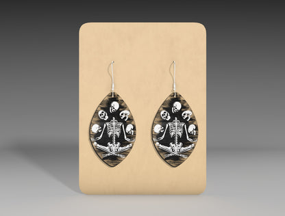 Halloween Black Cat Moon Earrings SVG Bundle 3 Designs for LightBurn Glowforge xTool