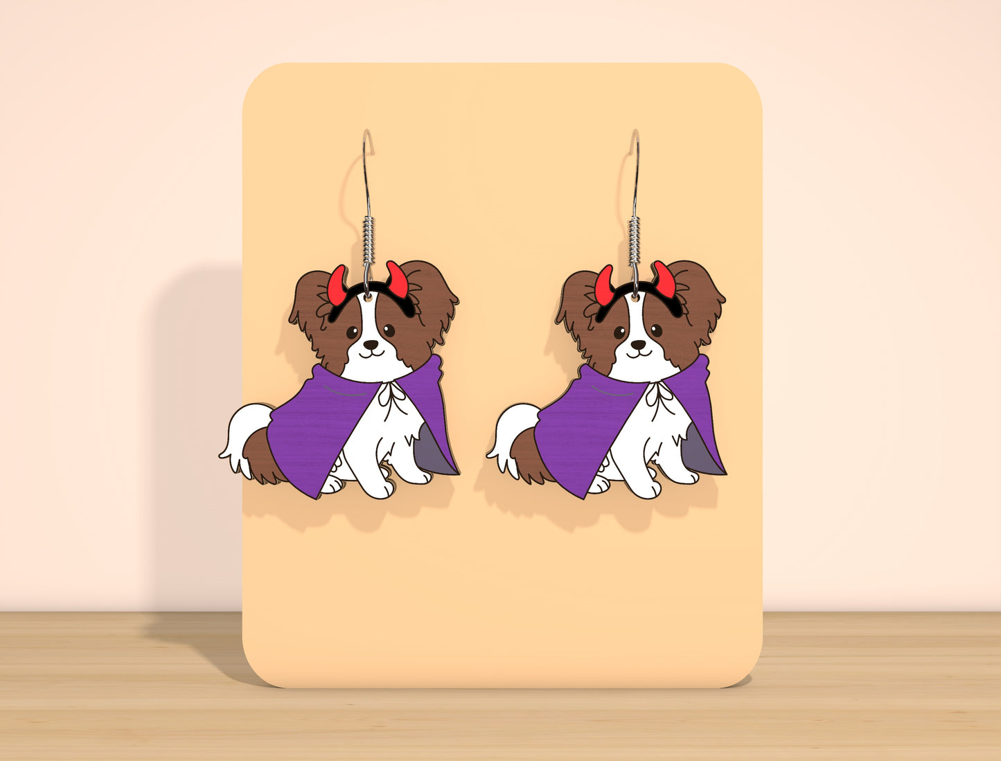 Halloween Dog Earrings SVG Bundle for Glowforge xTool LightBurn 10 Designs