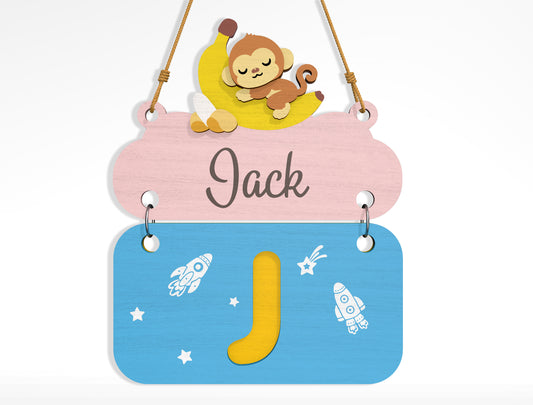 Alphabet Name Sign SVG Bundle File for Glowforge and xTool