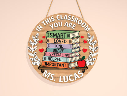 Personalized Book Stack Quote Sign SVG Laser Cut File for Glowforge and LightBurn