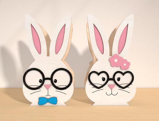 Easter Bunny Basket SVG Bundle Cute Bunny Egg for LightBurn and xTool