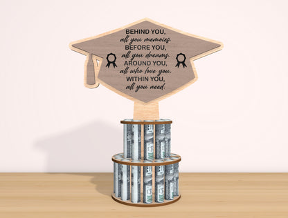 Graduation Money Cake Topper SVG Laser Cut File for xTool and Glowforge