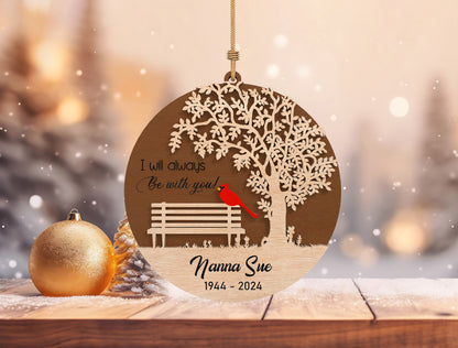 Memorial Bench Ornament SVG for Glowforge and LightBurn