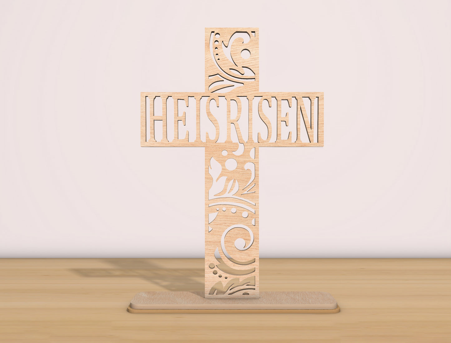 He Is Risen Jesus Cross Decor SVG Bundle 4 Designs for Glowforge and xTool