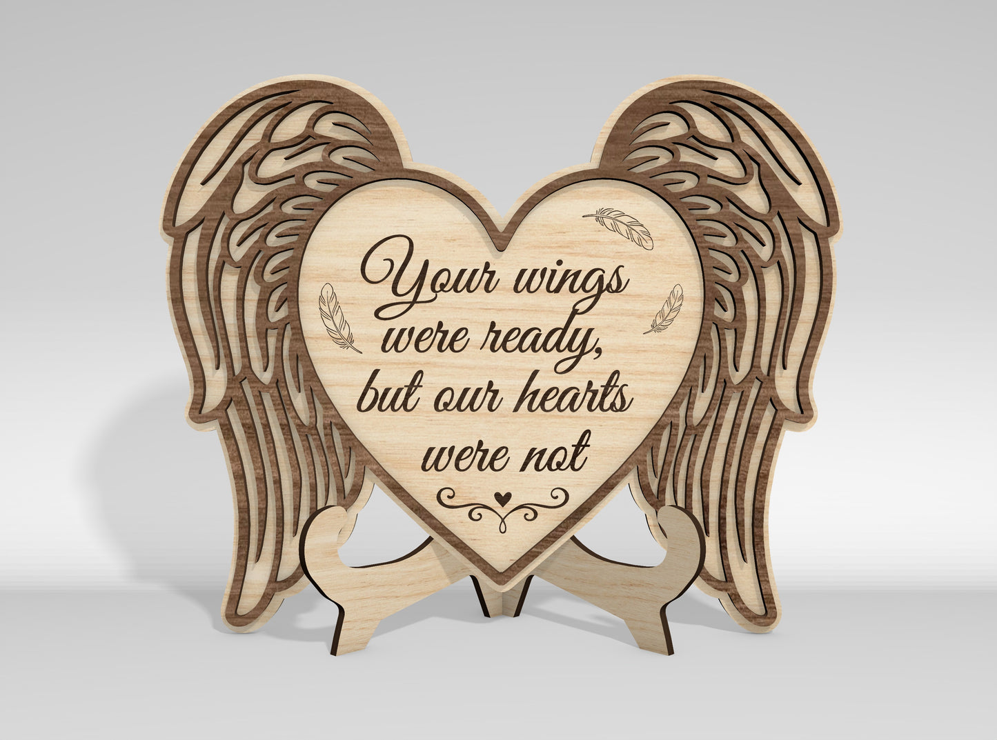 Memorial Tabletop Sign SVG Bundle Photo Frame Laser Cut File for LightBurn