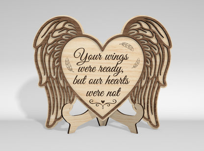 Memorial Tabletop Sign SVG Bundle Photo Frame Laser Cut File for LightBurn