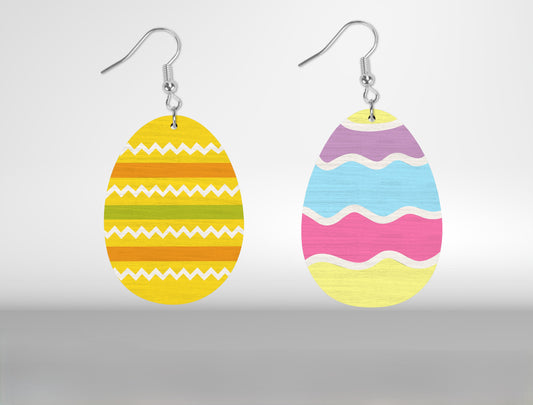 Easter Day Earrings SVG Set 12 Bunny Chick Jewelry for Glowforge and xTool