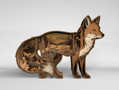 Wildlife Multilayer SVG Bundle 10 Designs for Glowforge xTool LightBurn