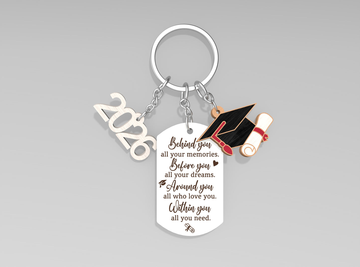 Graduation Keychain SVG Bundle for Glowforge and xTool