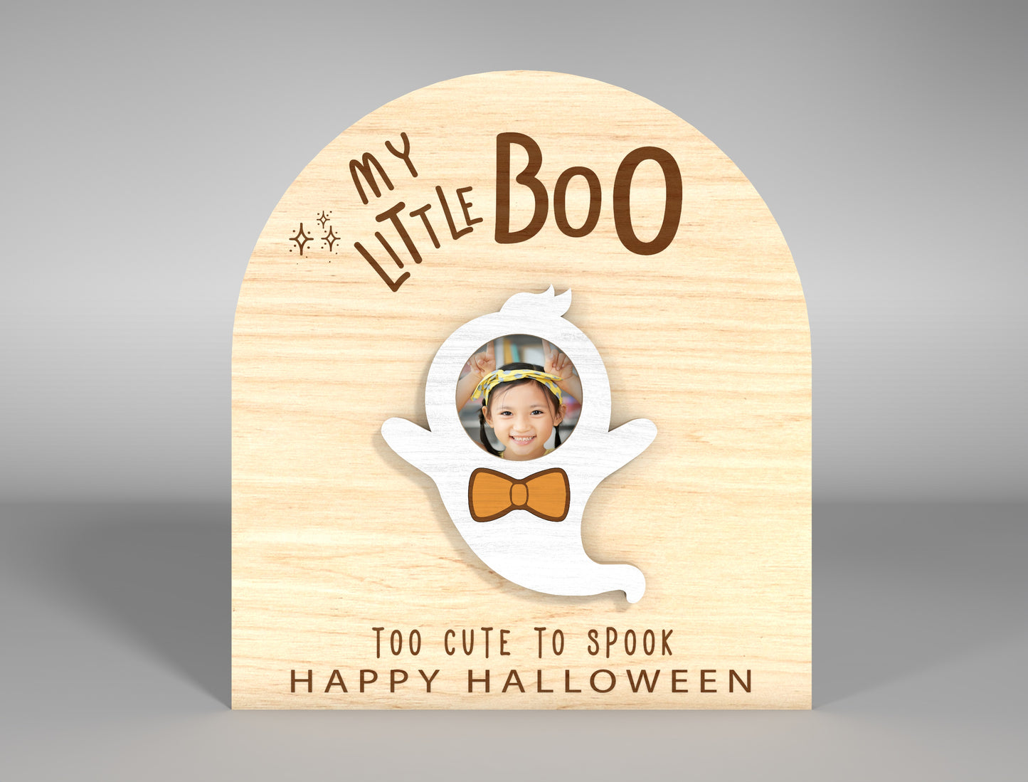Halloween Ghost Photo Frame SVG Bundle 7 Designs for LightBurn Glowforge xTool