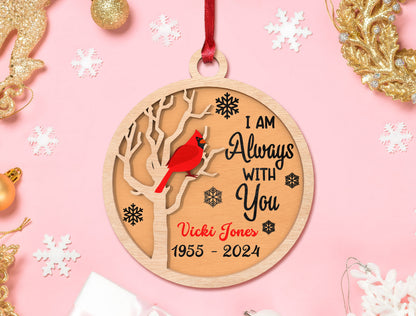 Personalized Cardinal Ornament SVG Laser Cut File Bundle