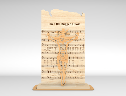 Christian Cross Tabletop Decor SVG Jesus Silhouette Bundle for Glowforge