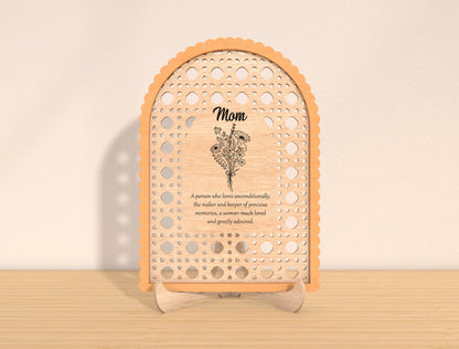 Mother's Day Floral Arch Sign SVG Bundle for Glowforge and xTool