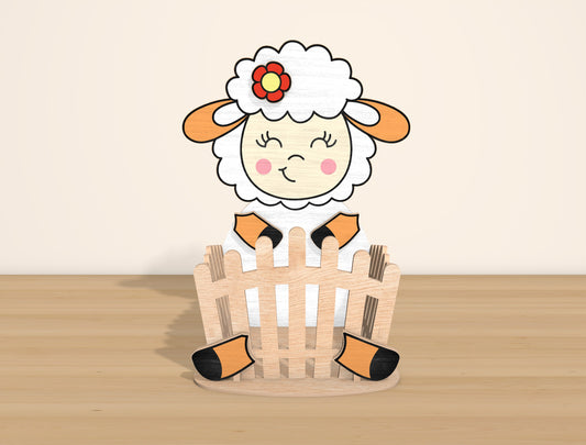 Easter Animal Basket SVG Bundle Laser Cut File | 6 Cute Animal Designs | Spring Tabletop Decor | Glowforge, xTool, LightBurn, etc.