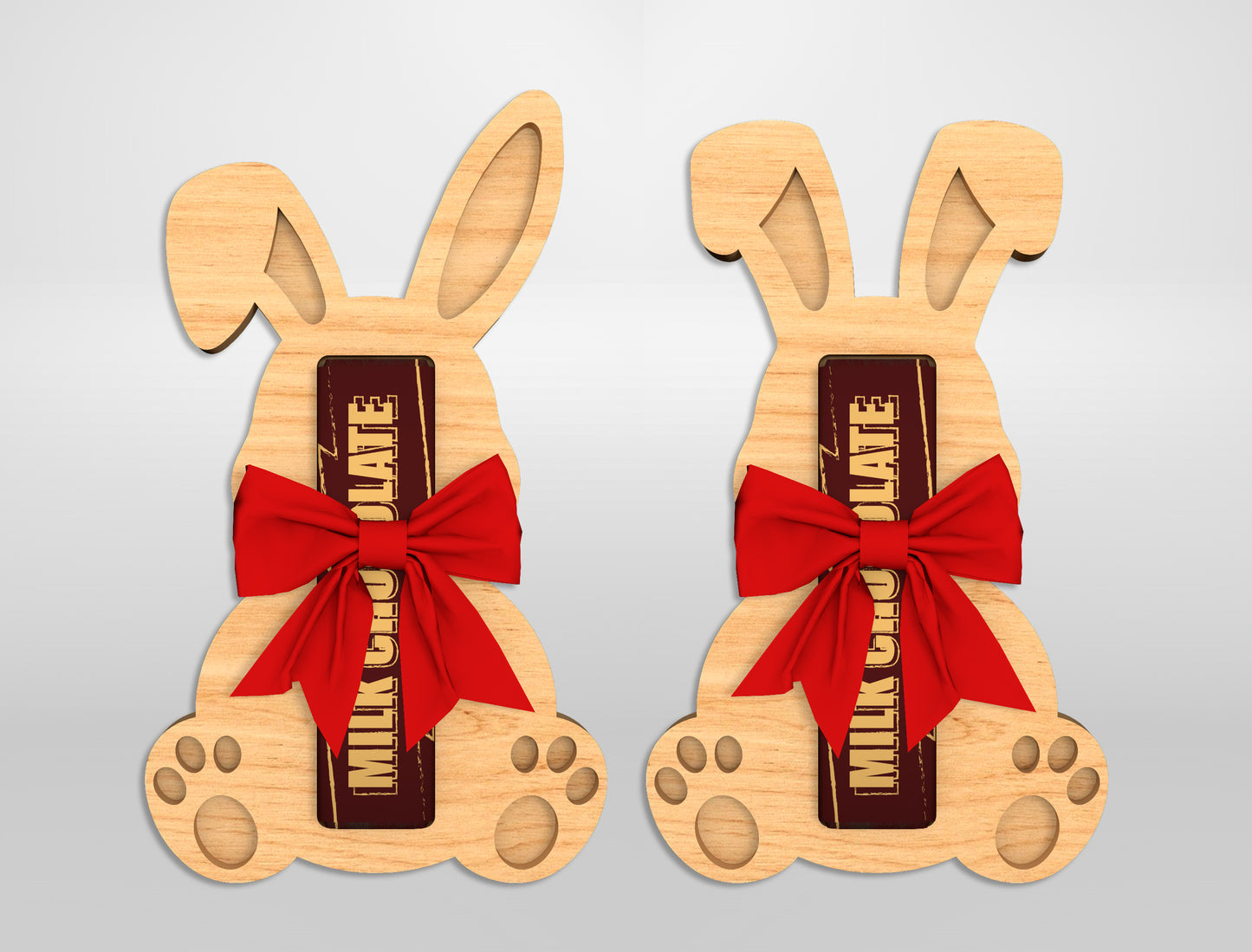 Easter Bunny Chocolate Holder SVG Cute Candy 6 Designs for Glowforge and xTool