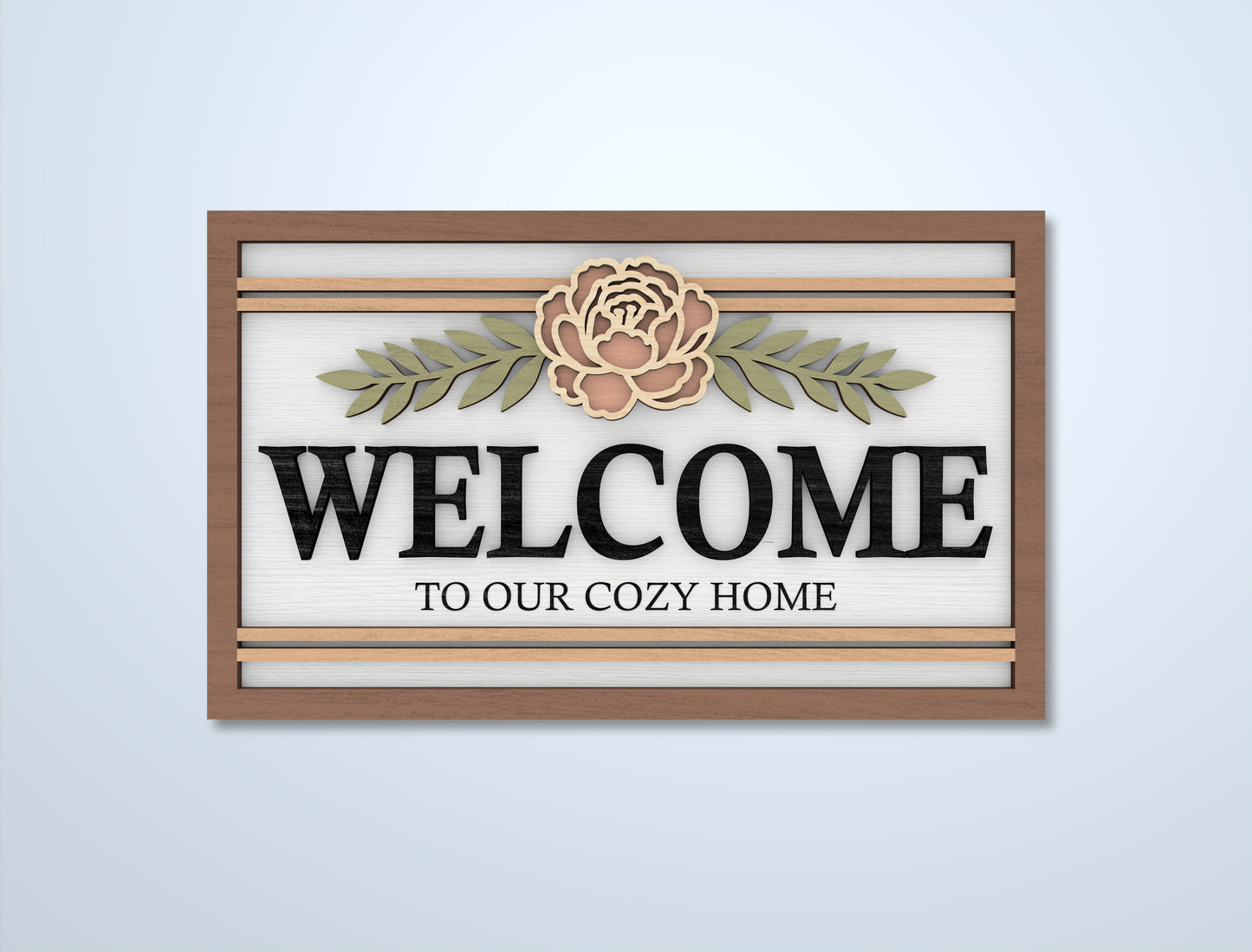 Home Sign SVG Bundle Laser Cut File for LightBurn and Glowforge
