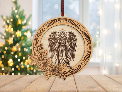 Nativity Ornament SVG Bundle 6 Christian Christmas Laser Cut Designs