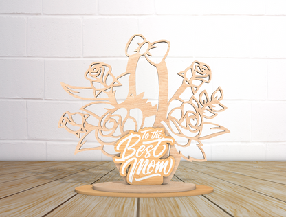 Best Mom Ever Quote Sign SVG Bundle for Glowforge and xTool
