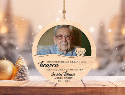 Photo Memorial Ornament SVG for xTool and Glowforge